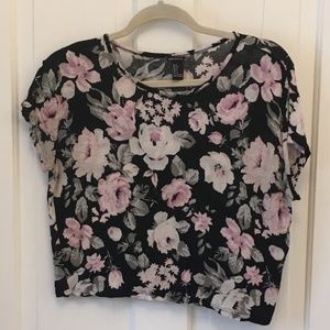 Flowered crop top